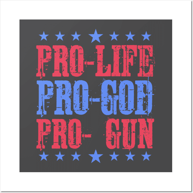 Life God Gun Wall Art by OSCAR BANKS ART